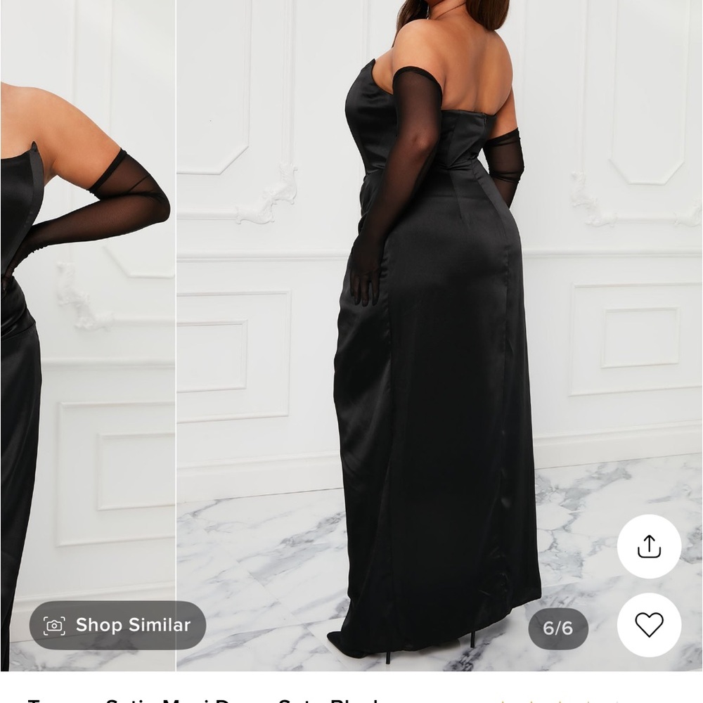 Teagan Satin Maxi Dress XL